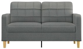vidaXL kétszemélyes sötétszürke szövetkanapé 140 cm