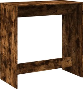 vidaXL füstös tölgy színű szerelt fa bárasztal 102 x 50 x 103,5 cm