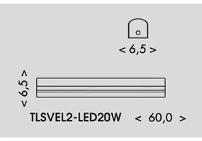 Ecolite TLSVEL2-LED20W - LED Fénycsöves lámpa VELO LED/11/15/20W/230V fehér