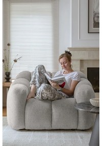 Világosszürke fotel Shell – Miuform