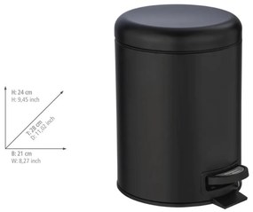 Leman fekete szemetes, 5 l - Wenko