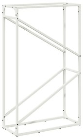 fehér hidegen hengerelt acél tűzifatároló 60x25x100 cm