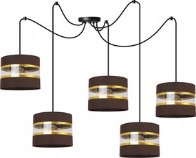 Mennyezeti Függőlámpa Pók Csillár Glamour Lámpabúra Barna Nappali