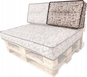 Rövid kerti párna raklapos padhoz, raklap háttámla 60x40cm