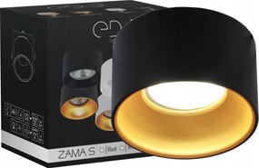 Halogén Lámpatest Süllyesztett Led Cső Mini GU10 Black Gold Edo