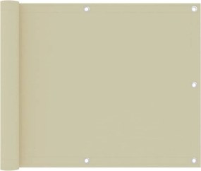 vidaXL krémszínű oxford-szövet erkélynapellenző 75 x 300 cm