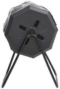 fekete kerti komposztálóláda 73 x 64 x 95 cm 160 L