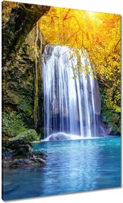 Vászonkép 70x100 Gyönyörű vízesés Kaszkád