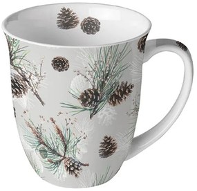 Karácsonyi porcelán bögre Pine Cone All Over 400 ml