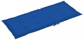 4 db királykék szövet magas háttámlájú székpárna 120x50x3 cm