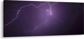 Villámzó égbolt képe (120x50 cm)