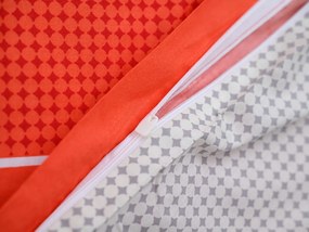 Renforcé pamut ágyneműhuzat TABITA piros Ágyneműhuzat mérete: 2 db 80 x 80 cm | 200 x 220 cm