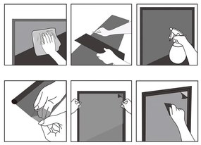 Lines matt üvegmatrica védőfóliával, hosszúság 2 m - Ambiance