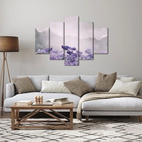 Kép - Lila virágok a hegyekben (150x105 cm)