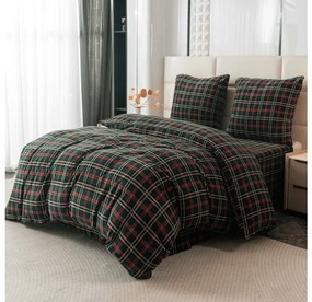 Mikroplüss ágyneműhuzat GLENMOORE zöld Ágyneműhuzat mérete: 70 x 90 cm | 140 x 200 cm