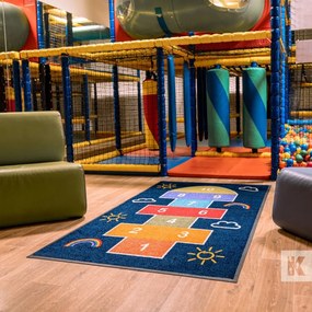 Lábtörlő mosható oktatószőnyeg gyerekeknek 115x200 cm Osztályok az iskolába