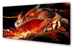 Canvas képek Tűzokádó sárkány 125x50 cm
