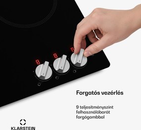 Klarstein Kochheld indukciós főzőlap | Elegáns és erőteljes | 3 főzőzóna | 5700 W | 45 cm