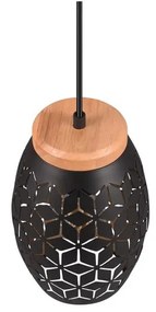 Fekete függőlámpa ø 15 cm Bidar – Trio