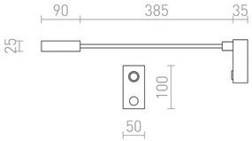 RED - Design Rendl - R10541 - AIM LED/3W/230V flexibilis fekete lámpa