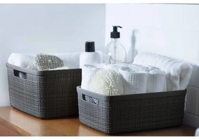 Jute sötétszürke tárolókosár, 5 l - Curver