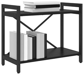 Könyvszekrény Musta tammi 60 x 30 x 48.5 cm Faanyag