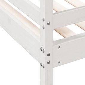 fehér tömör fenyőfa emeletes ágy 80 x 200/120 x 200 cm