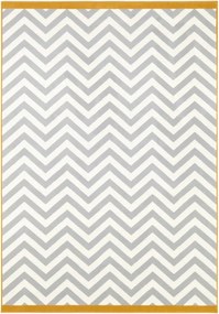 Modern krémszürke-narancs szőnyeg nappaliba,puha haj 160x230cm