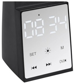 Matt fekete LED asztali lámpa időzítő funkcióval (magasság 45 cm) Linus – Trio