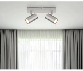 Globo 57911-2 - spotlámpa ROBBY 2xGU10/25W/230V matt króm