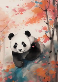 Poszter 21x29,7cm Panda a klónok között
