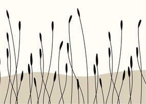 Üveg kép - Grafikus rét N⁰3 (70x50 cm)