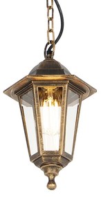 Antik arany kültéri medál lámpa IP44 - New Haven