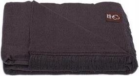 Akril pamut takaró 150x200 antracit rojtokkal díszítve