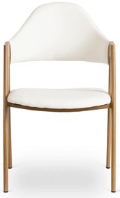 Fehér Eco-bőr Étkezőszék WILLY