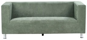 Háromszemélyes zöld kárpitozott kanapé FLORO Beliani