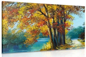 Kép festett fék őszi színekben