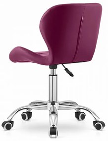 Bordó irodai szék AVOLA műbőrből