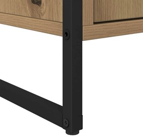 Széf fiókkal 2 pcs Művészi tölgy 81 x 36 x 150.5 cm Faanyag