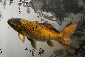 Poszter 30x20cm Csendes Koi hal