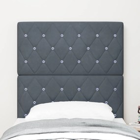 LED fejtámla Sötétszürke 80 cm Bársony