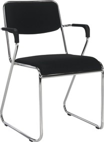 Tárgyolószék, fekete háló, DERYA NEW