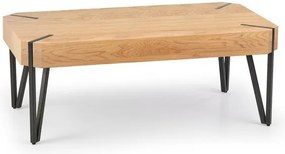 EMILY dohányzóasztal arany tölgy, fekete