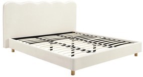 Franciaágy Krém Bouclé Kárpittal. 180x200 cm. IZMIR Boucle