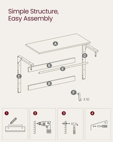 Fali ruhafogas polccal, tölgy szín–fehér