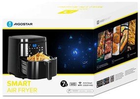 Aigostar - Intelligens forrólevegős sütő 7l 1900W/230V/60perc Wi-Fi