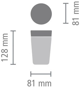 Világosszürke termobögre 200 ml Make &amp; Take – Brabantia