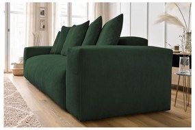 Zöld kordbársony kanapé 280 cm Voltaire – Bobochic Paris
