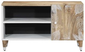 tömör mangófa TV-szekrény 80x31,5x46 cm