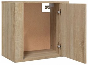 2 db sonoma tölgy falra szerelhető éjjeliszekrény 50x30x47 cm